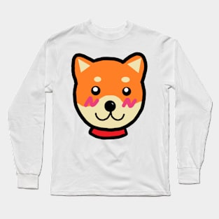 dog shiba inu cute Long Sleeve T-Shirt